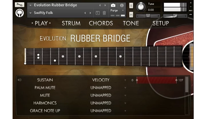 Orange Tree Samples Evolution Rubber Bridge: Gitarrist für Kontakt