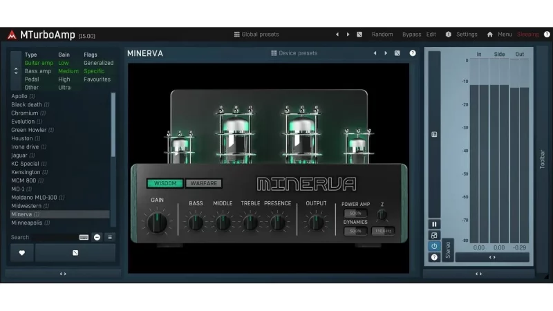 Melda Production MTurboAmp: Amp-Himmel