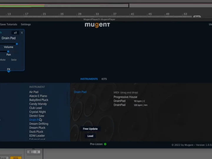 Mugent Player: Gratis Instrumente, Drum-Kits & MIDI-Grooves