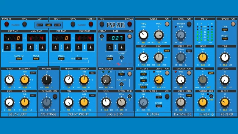 PSP Audioware PSP 285: Semi-Modulares Delay