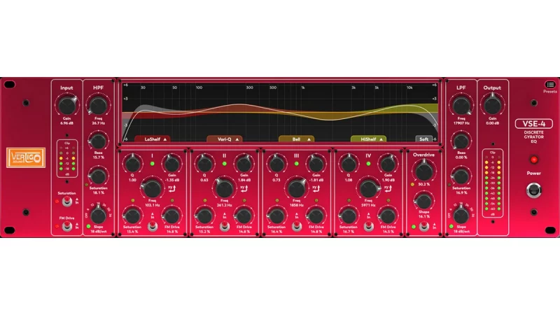 Vertigo Sound VSE-4: Mehr Bänder, Filter & Saturation