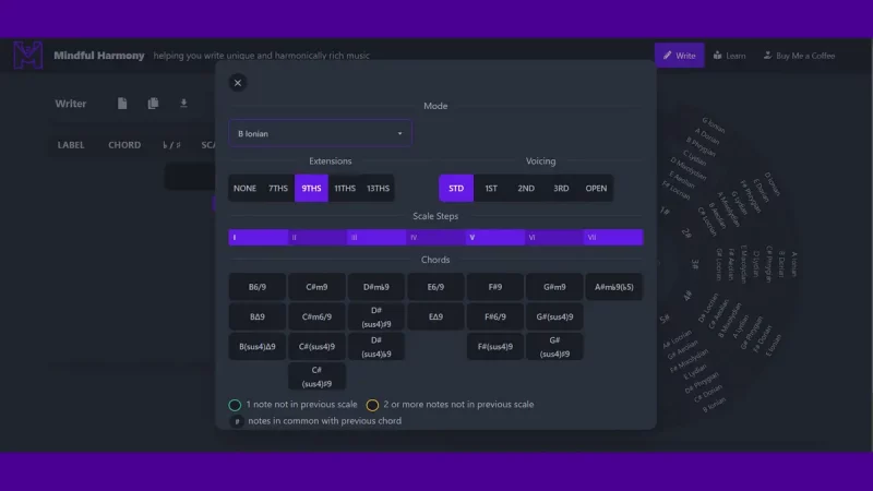 Mindful Harmony: Web-App für Akkorde