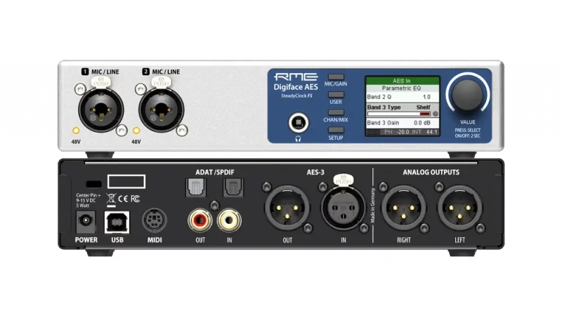 RME Digiface AES: 2i4 auf Stereoide