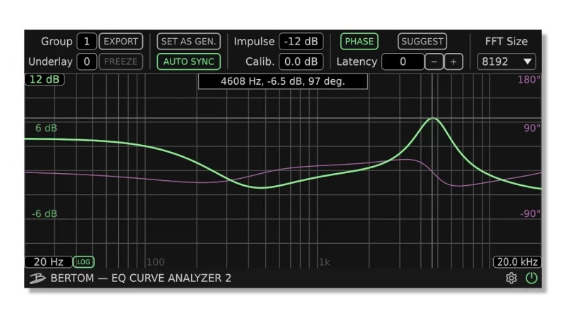 Bertom Audio EQ Curve Analyzer: Plug-ins testen