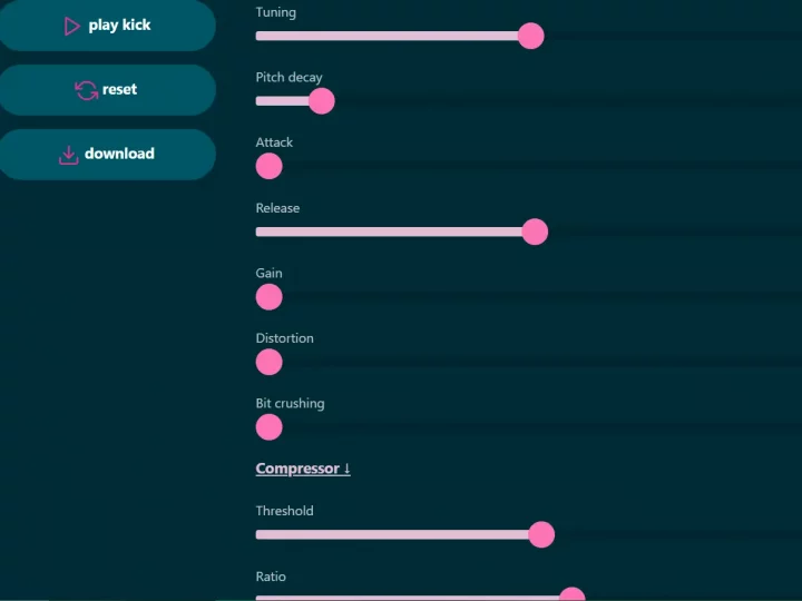 Muted.io: Kickdrums im Browser designen