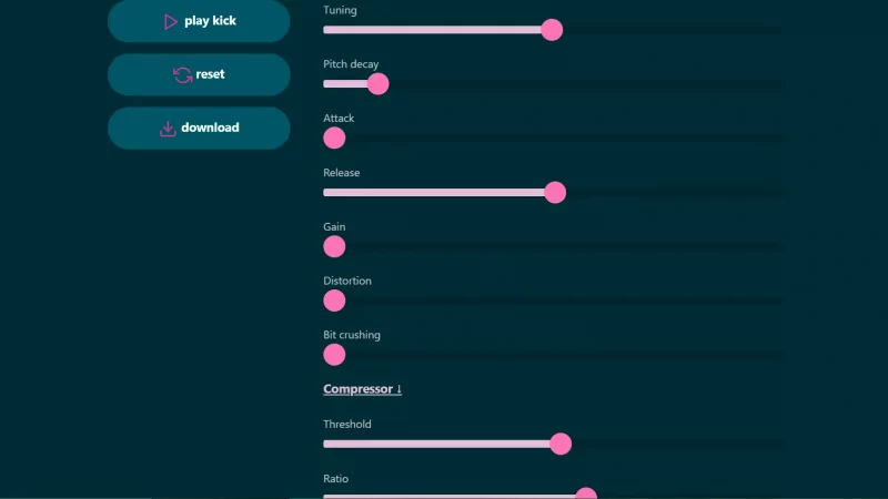 Muted.io: Kickdrums im Browser designen