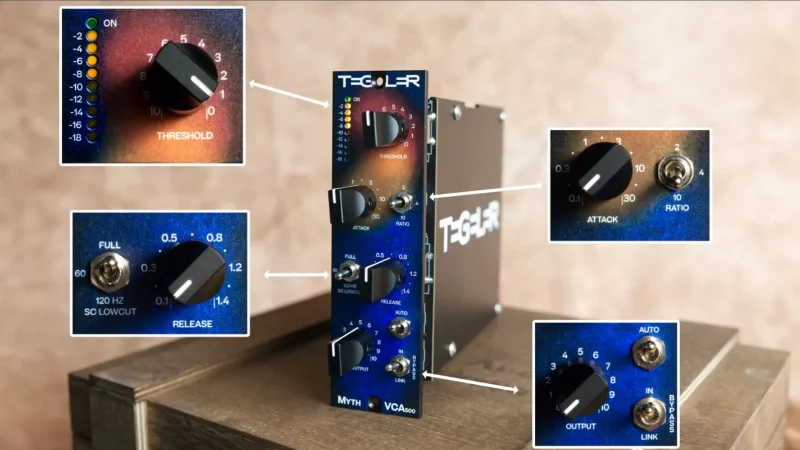 Tegeler Audio MythVCA: Kompressor für 500er-Systeme