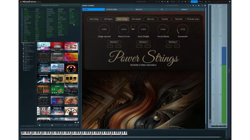 Melda Production PowerStrings: Streicher für MSoundFactory