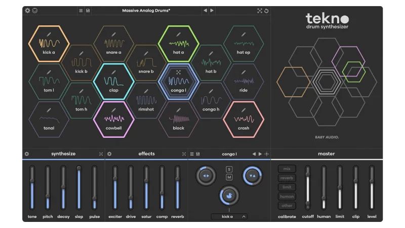 Baby Audio Tekno: Synthetische Drum-Machine