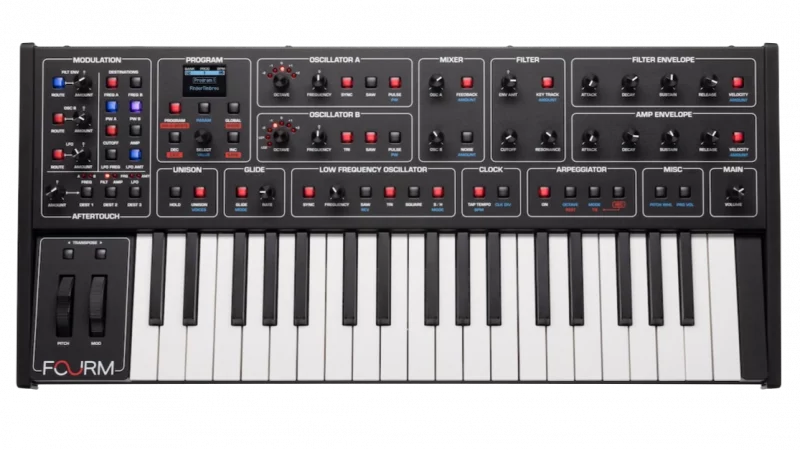Sequential Fourm: Analog, 4-stimmig, polyphon
