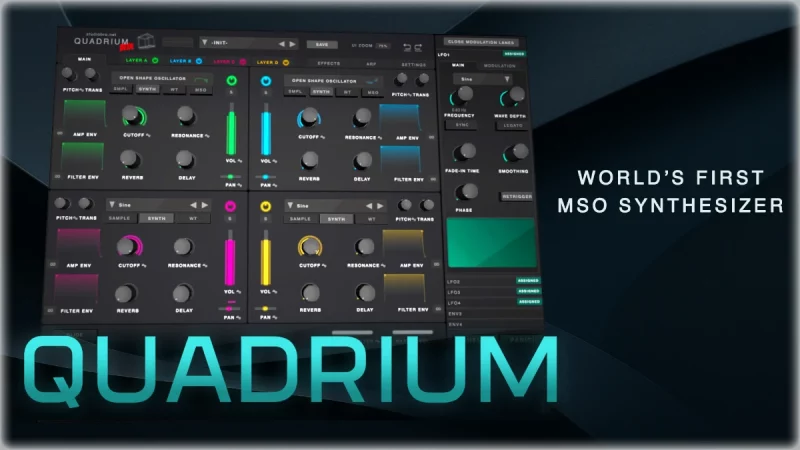 Studiobro Quadrium: Der erste modulierbare Shape Oszillator der Welt