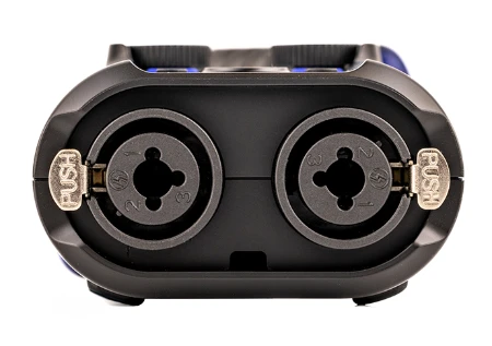 Detailbild der XLR-Buchsen des Zoom H5 Studio