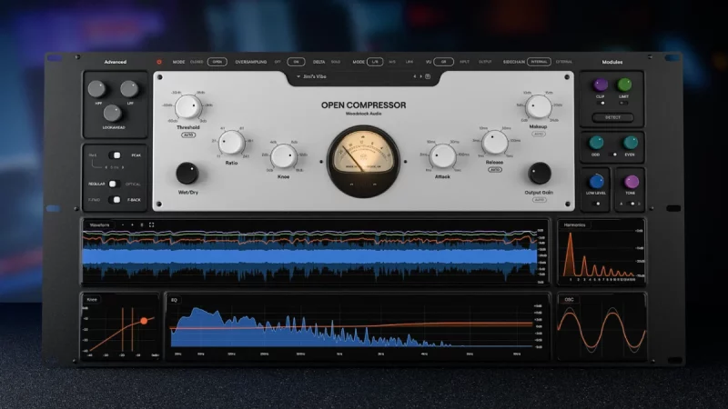 Woodstock Audio Open Compressor: Dynamik-Schaltzentrale mit Modeling-Ansatz