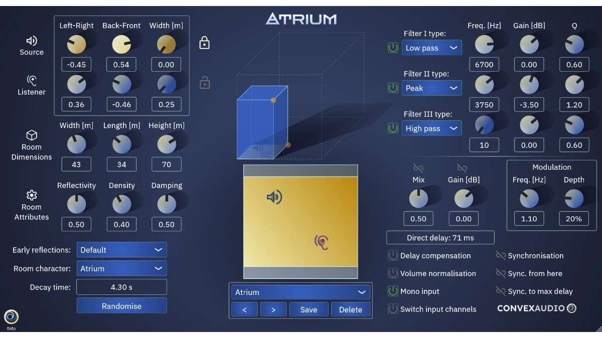 Convex Audio Atrium: Einzigartige Reverbs durch Raumsimulation