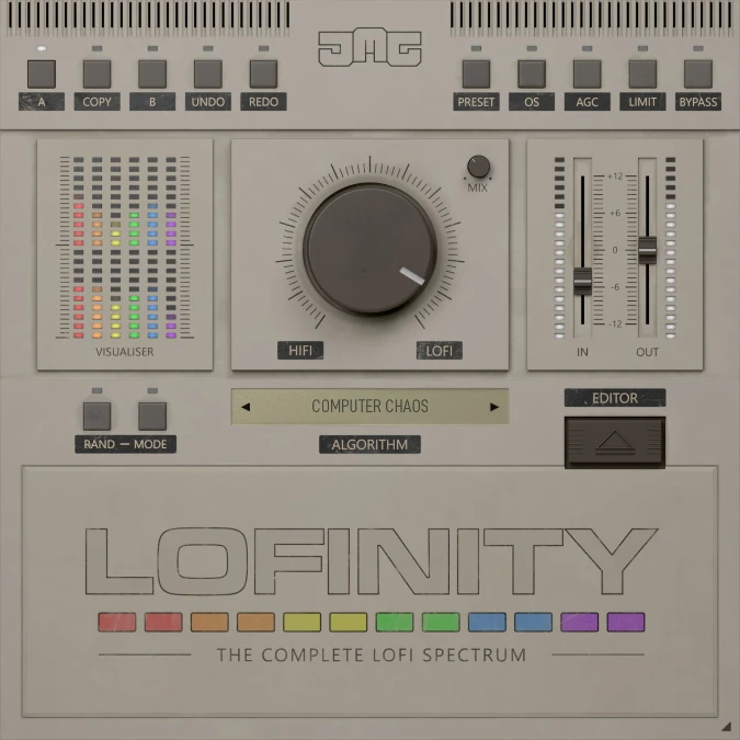 United Plugins Lofinity Nutzeroberfläche