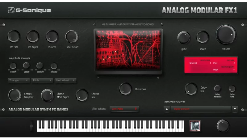 G-Sonique Analog Modular FX1: 71 Synthesizer für fette Club-Sounds