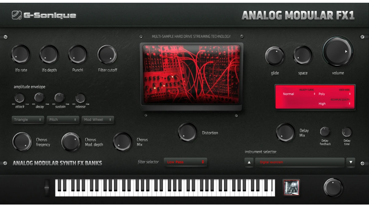 G-Sonique Analog Modular FX1: 71 Synthesizer für fette Club-Sounds