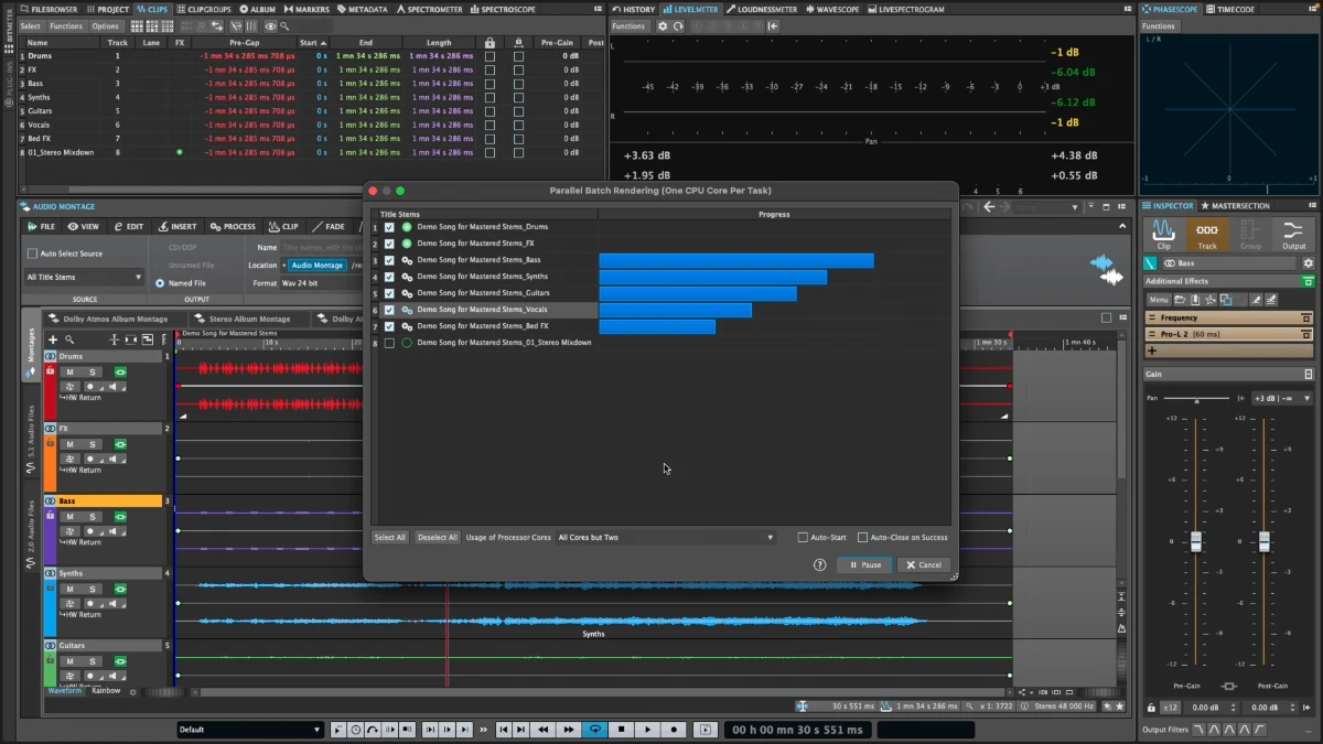 Steinberg WaveLab 13 Multicore Rendering