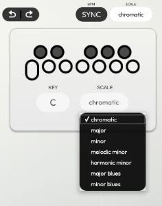 Die Tonleiterquantisierung im Korg Filter Ark Test