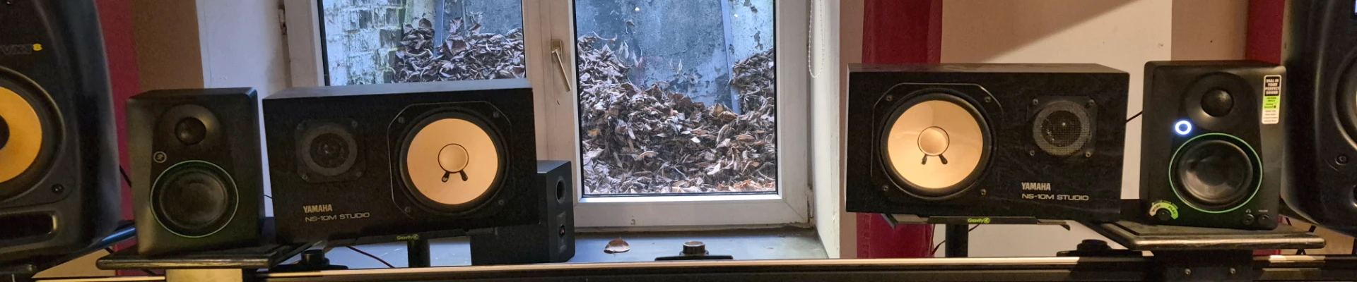 Mackie CR5BT im Studio Testaufbau