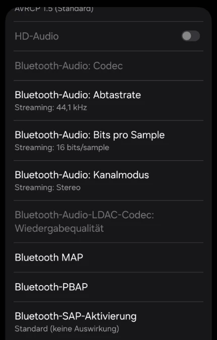 Bluetooth-Audioqualität für den Stream auf die Mackie CR5BT
