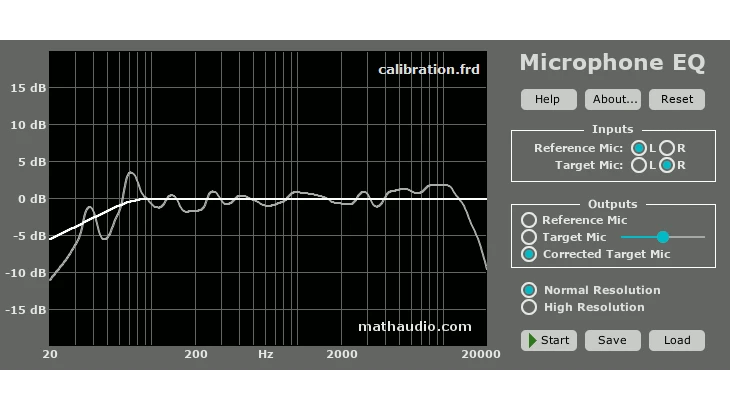 Math Audio Microphone EQ: Stereo-Paar via EQ-Matching