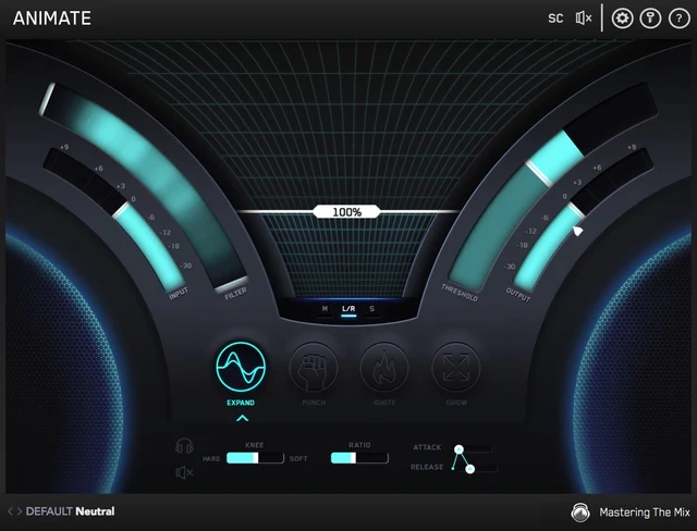 Mastering The Mix Animate Plug-in Oberfläche