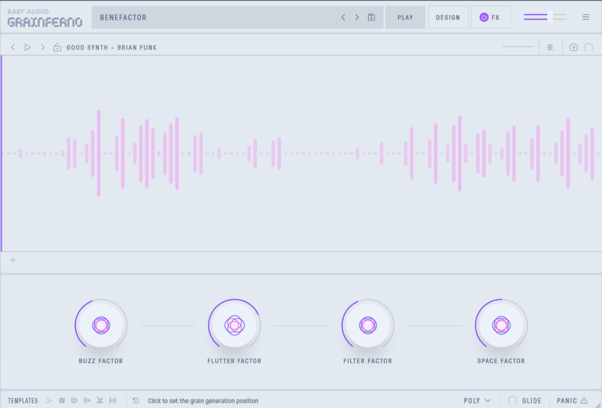 Baby Audio Grainferno Play-Seite