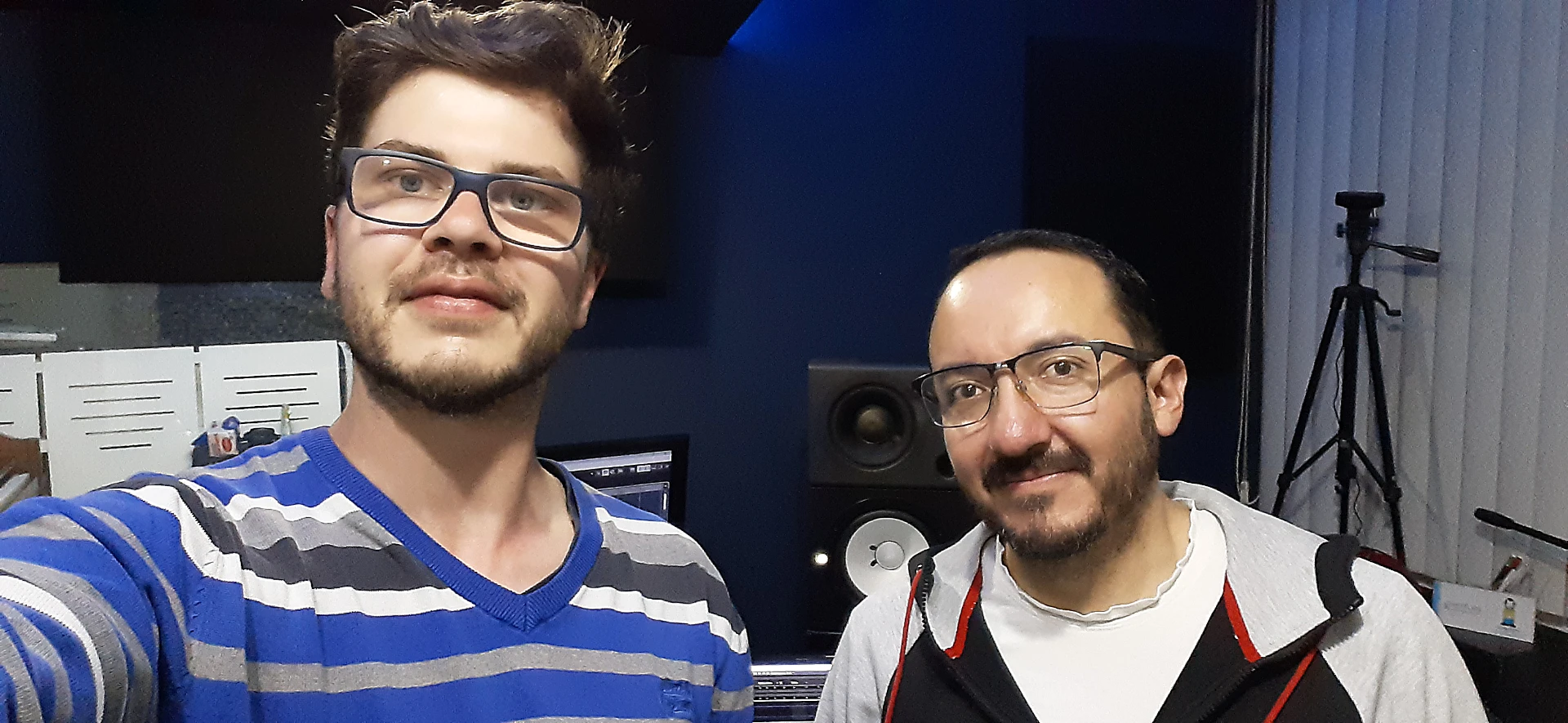 Christoph Strauss (l) with Cesar Mendosa