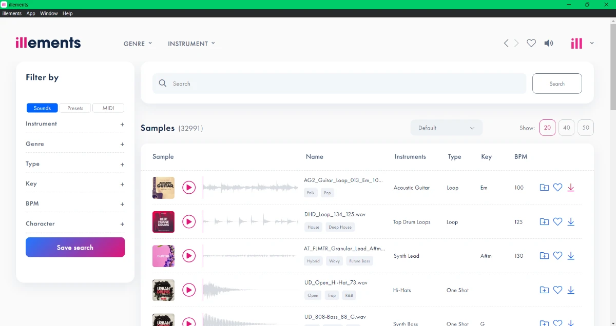 Illements Desktop-App