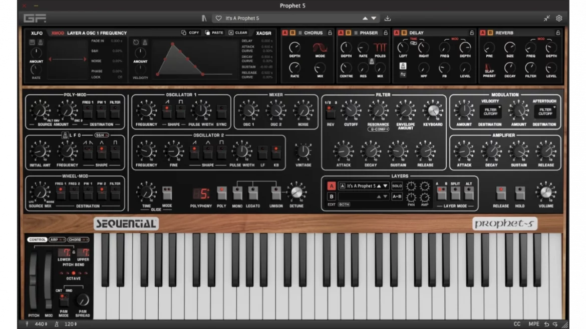 Gforce Sequential Prophet-5