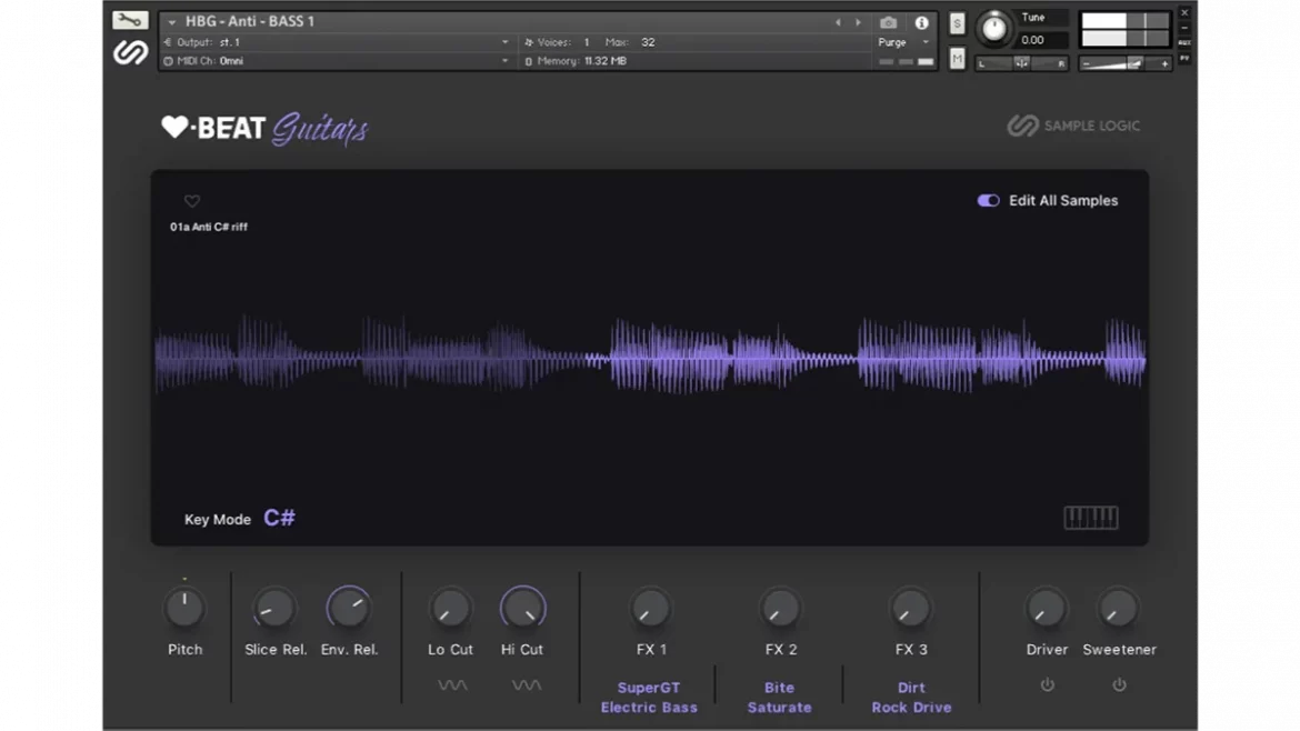 Sample Logic Heartbeat Guitars